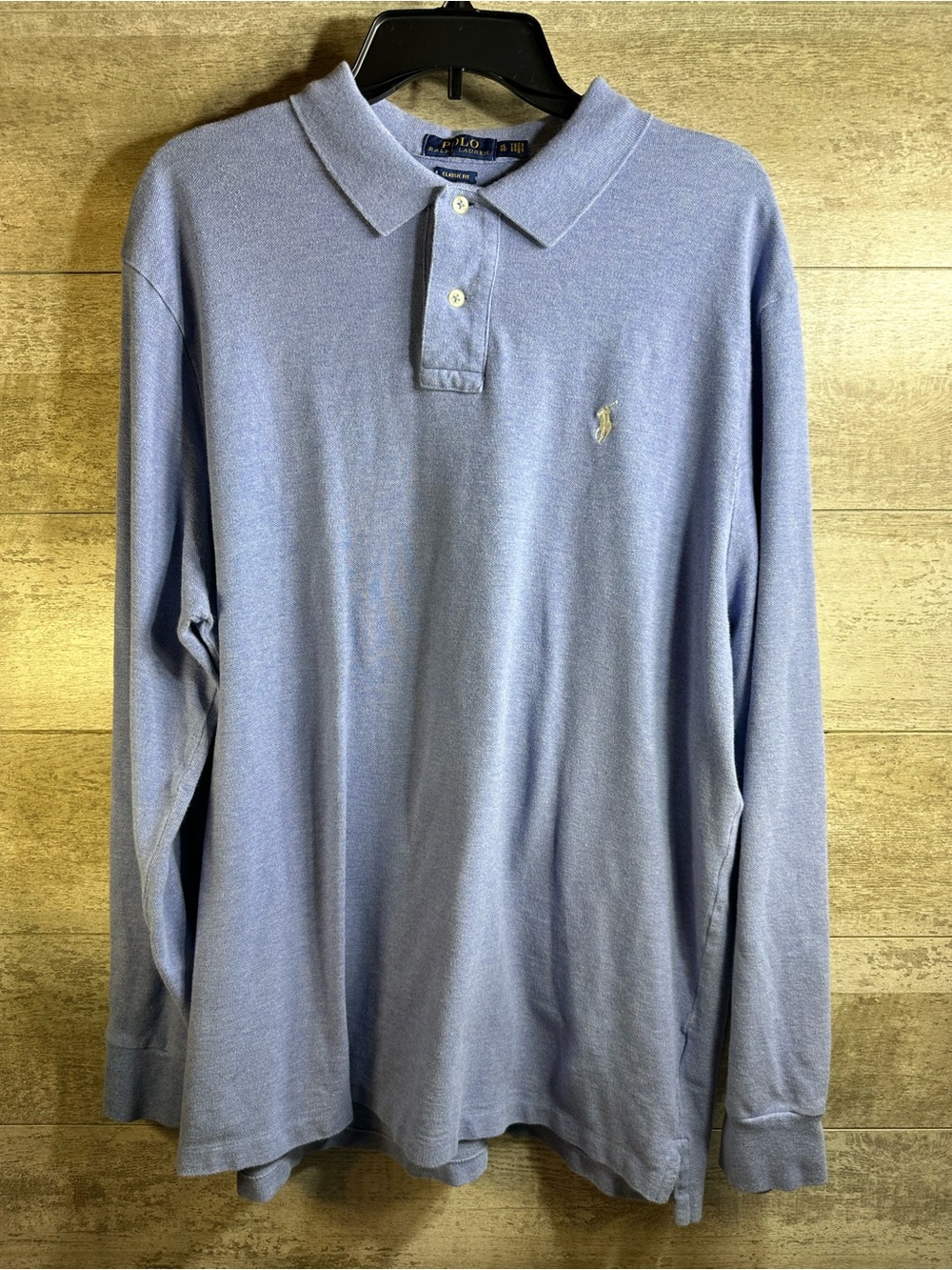 Polo Ralph Lauren Men's Long Sleeve Classic Fit Polo Shirt Blue XL/TG